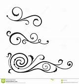 Swirl Vector Elements Designs Swirls Simple Stencils Svg Pattern Line Dreamstime Tattoo Stencil Swirly Wings Stock Clip Thumbs 1300 1390 sketch template