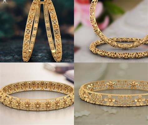 gold bangles designs  papilior indian jewellery designs