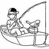 Fishing Boat Coloring Pages Little Bass Motor Drawing Color Rod Kids Printable Kidsplaycolor Boats Getcolorings Print Colorin Getdrawings sketch template