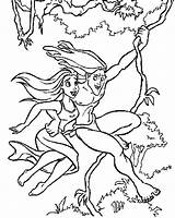 Tarzan Liane Coloriages Roi Airs Entraine Dibujoscolorear Sombrilla Ausmalen sketch template