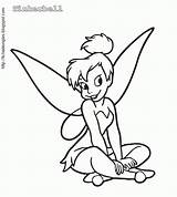 Tinkerbell Coloring Pages Drawing Draw Printable Clipart Para Disney Characters Popular Comments Quotes Coloringhome sketch template