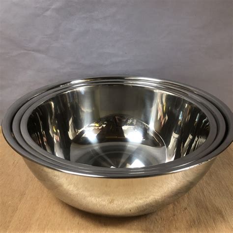 stainless steel mixing bowl