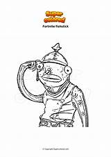 Fortnite Fishstick Ausmalbild Supercolored Chopper Imagen sketch template