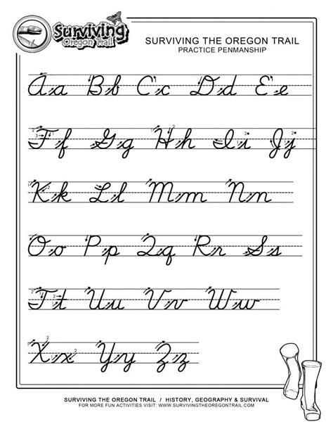 practice penmanship  abcs printable cursive writing worksheet