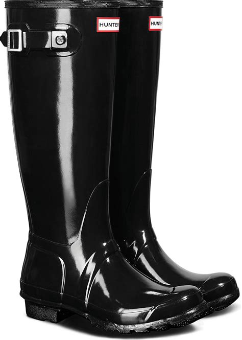 hunter womens original tall gloss rain boot  shipping  returns womens boots