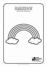 Coloring Pages Simple Easy Rainbow Cool Sun sketch template