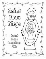 Guadalupe Coloring Lady Pages Virgen Juan Diego Printables Saint Activity Packet Kids Worksheet Color Reallifeathome St Catholic Printable Crafts Activities sketch template