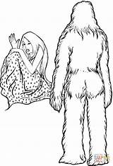 Yeti Coloring Pages Drawing 1200px 89kb Getdrawings sketch template