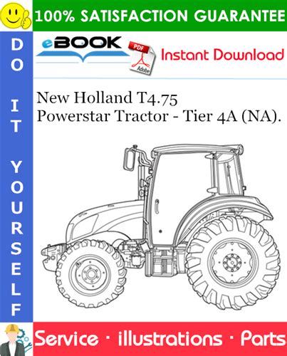 holland  powerstar tractor tier  na parts catalog manual tradebit