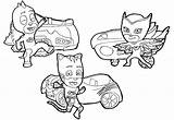 Catboy Coloring Pages Pj Masks Getdrawings sketch template
