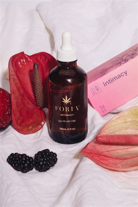 your first time using intimacy sex oil with cbd foria