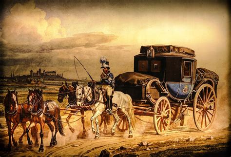 Old Western Carriage Painting By Humphrey Janga