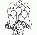 Birthday Happy Coloring Dad Mom Pages Drawing Cake Printable Print Cards Daddy Card Birthdays Kids Clipart Color Line Colouring Clip sketch template