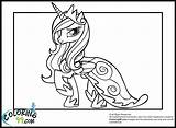 Pony Pegasus Cadence Cadance Elsa Coloringhome Mewarna Coloring99 Celestia Mildred sketch template