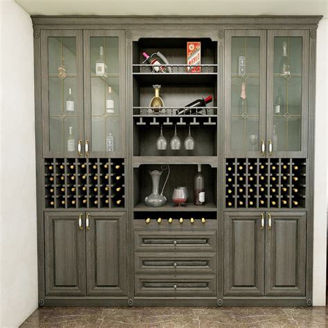 antique home living room furniture wine bar display cabinet wine