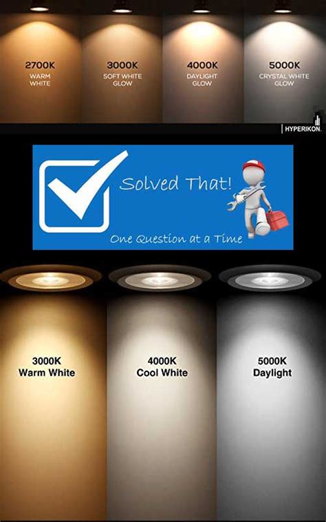 light bulb color temperature comparison infographic solved