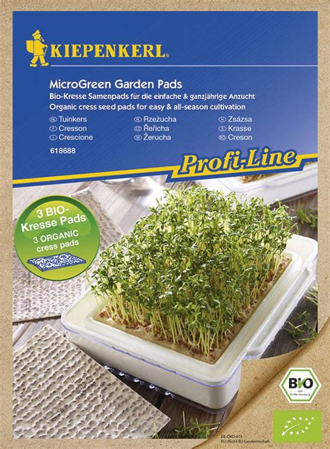 kiepenkerl microgreen garden organic cress refill pads 3