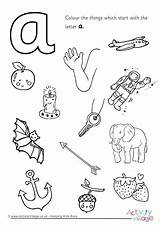 Letter Colouring Coloring Start Pages Worksheets Initial Phonics Sounds Alphabet Activities Preschool Starts Color Jolly Sheets Kids Find English Template sketch template