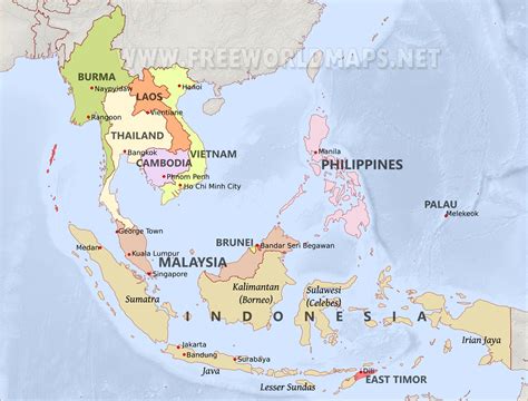 southeast asia  freeworldmapsnet