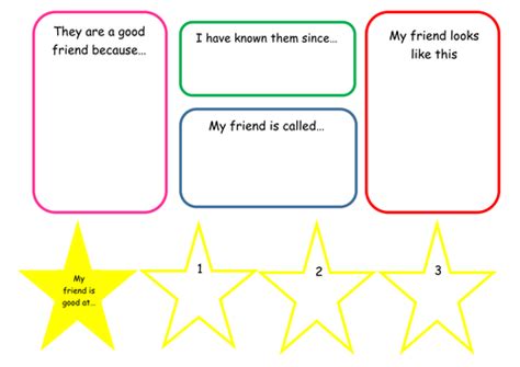 friendship worksheets teaching resources