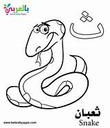 Arabic Coloring Alphabet Pages Letter Saa Preschoolers Worksheets Kindergarten sketch template