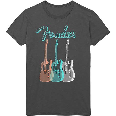fender unisex t shirt triple guitar wholesale ref fendts02mc