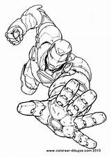 Coloring Pages Iron Man Marvel Avengers Hulkbuster Colouring sketch template
