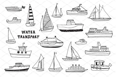 water transport transportation graphic illustration art logo