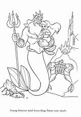 Triton Besök Mermaid sketch template