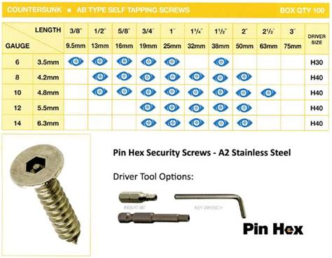 Pin Hex Security Screws Tamper Resistant From Insight Security