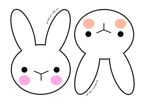 bunny face outline clipart