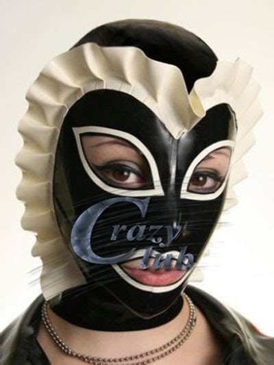 crazy club sexy 100 natural latex handmade mask fetish female latex