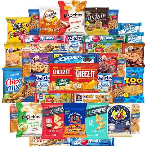 variety fun care package  count snacks assortment gift box includes