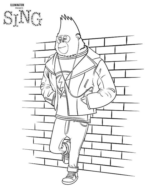 kids  funcom coloring page sing johnny