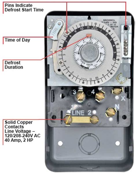 walk  cooler defrost timer wiring diagram