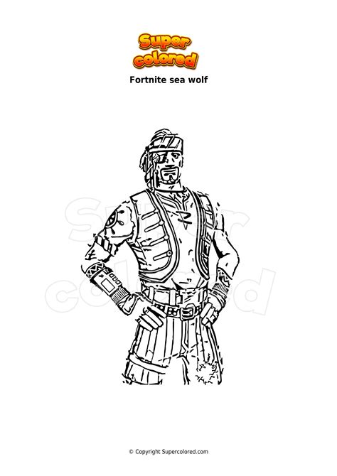 dire wolf fortnite costume coloring page