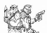 Bebop Rocksteady Turtles Mutant Fallout Tmnt Shredder sketch template