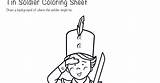 Tin Soldier Coloring sketch template
