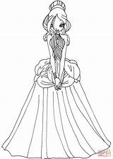 Coloring Pages Daphne Dress Drawing Printable Games sketch template