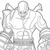 Kratos Zeus Loudlyeccentric Getcolorings Colorin sketch template