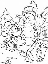 Winter Coloring Pages Mickey Printable Disney Sheets Mouse Fun Color Cute Choose Having Print Board sketch template
