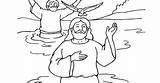 Yesus Dibaptis Tuhan Kecil sketch template