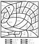 Thanksgiving Coloring Math Worksheets Grade Kids Activities Pages Printable Choose Board Fun sketch template