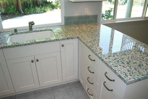 Geos Recycled Glass Countertops Kitchen Traditional With