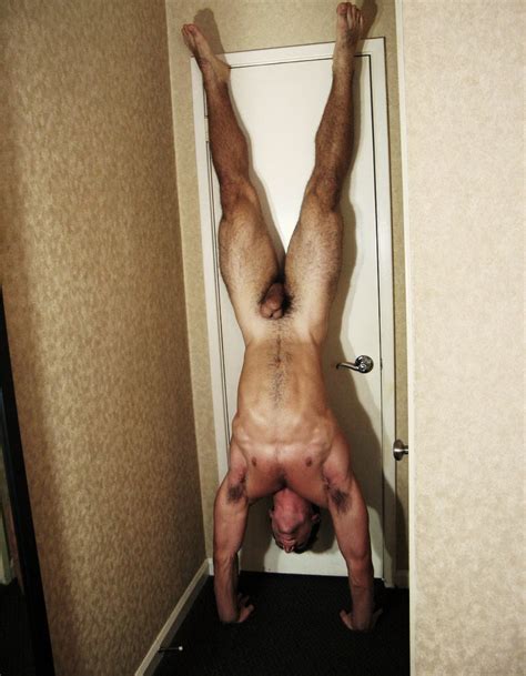 nude hung upside down