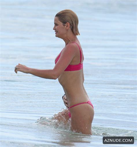 pixie geldof sexy in a red bikini on the beach in barbados aznude