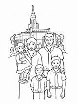 Temple Coloring Family Lds Pages Happy Temples Primary Kids Families Church Drawing Going Sealing Printable Front Standing Color Print Baby sketch template