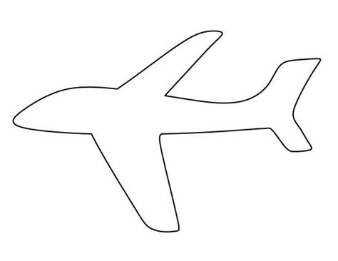 airplane pattern   printable outline  crafts creating