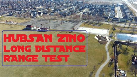 hubsan zino long distance range test    youtube