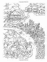 Coloring Pages Country Scenes Adults Adult Amazon Haven Creative Color Colouring Book Barlowe Dot Printable Books Getdrawings sketch template